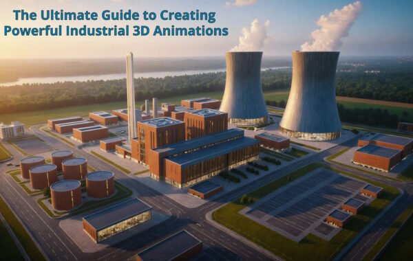 Industrial 3D animation explaining complex manufacturing machinery for global B2B markets