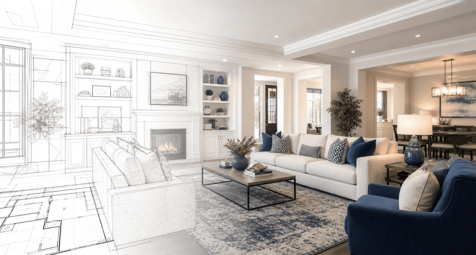 AI walkthrough animation turning a floor plan into a video tour