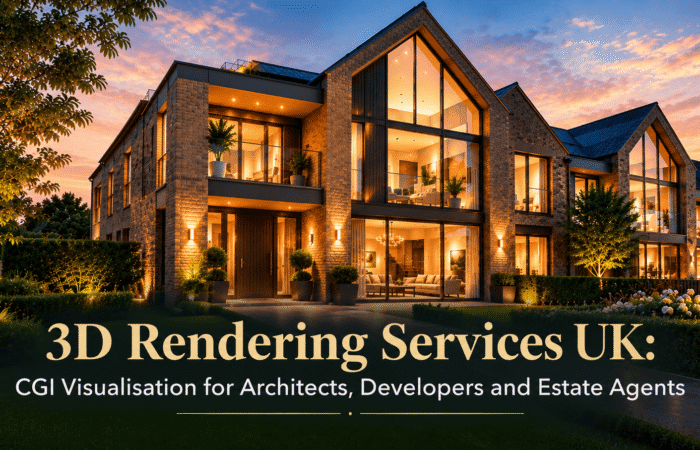 3D rendering services UK — CGI visualisation for architects and estate agents