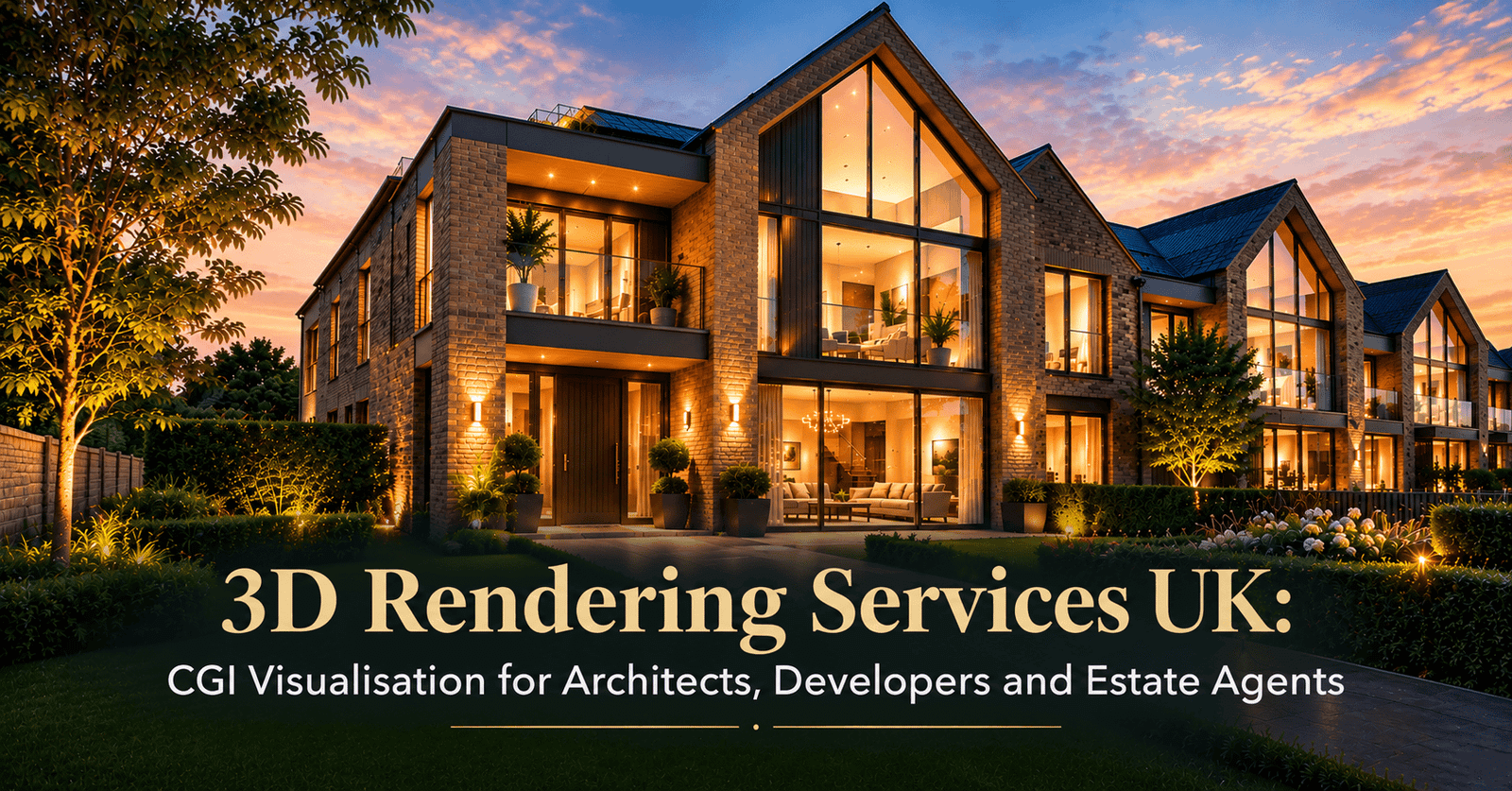 3D rendering services UK — CGI visualisation for architects and estate agents